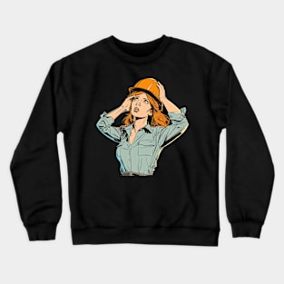 World's Okayest Construction Engineer v3 (no text) Crewneck Sweatshirt